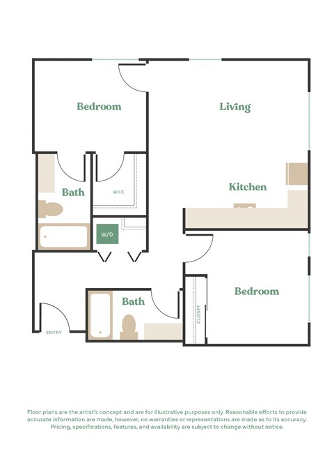 a floor plan of a house with a bedroom and a living room